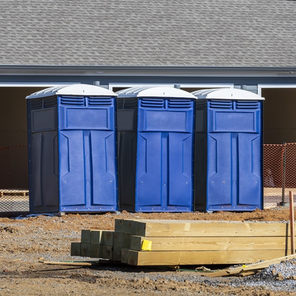 what is the expected delivery and pickup timeframe for the porta potties in Diana